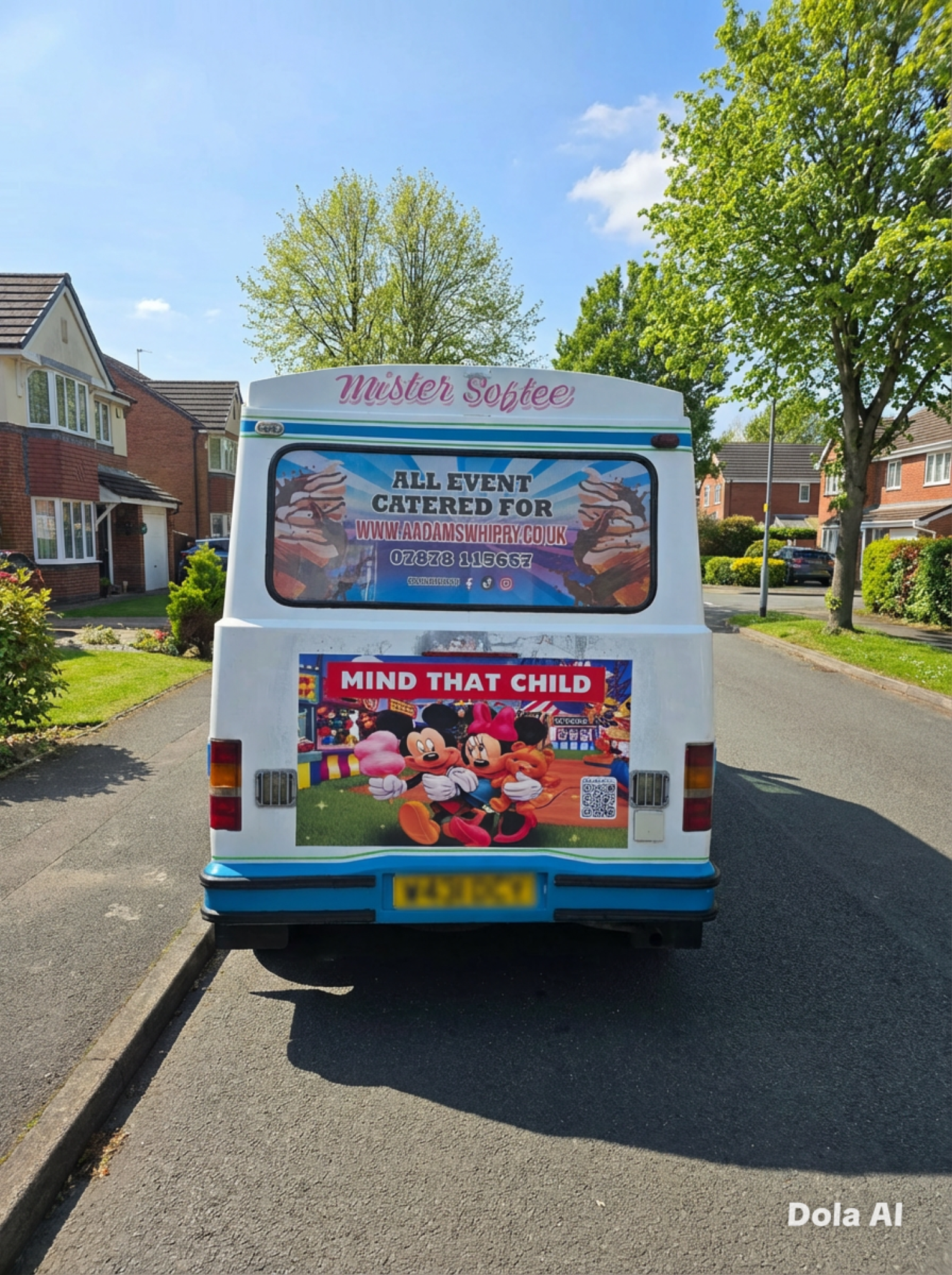 AADAMS WHIPPY ICECREAM VAN<br><span style='font-size:14px; font-weight:400;'>Freshly made ice cream, for those who prefer the best</span> van with families gathered around