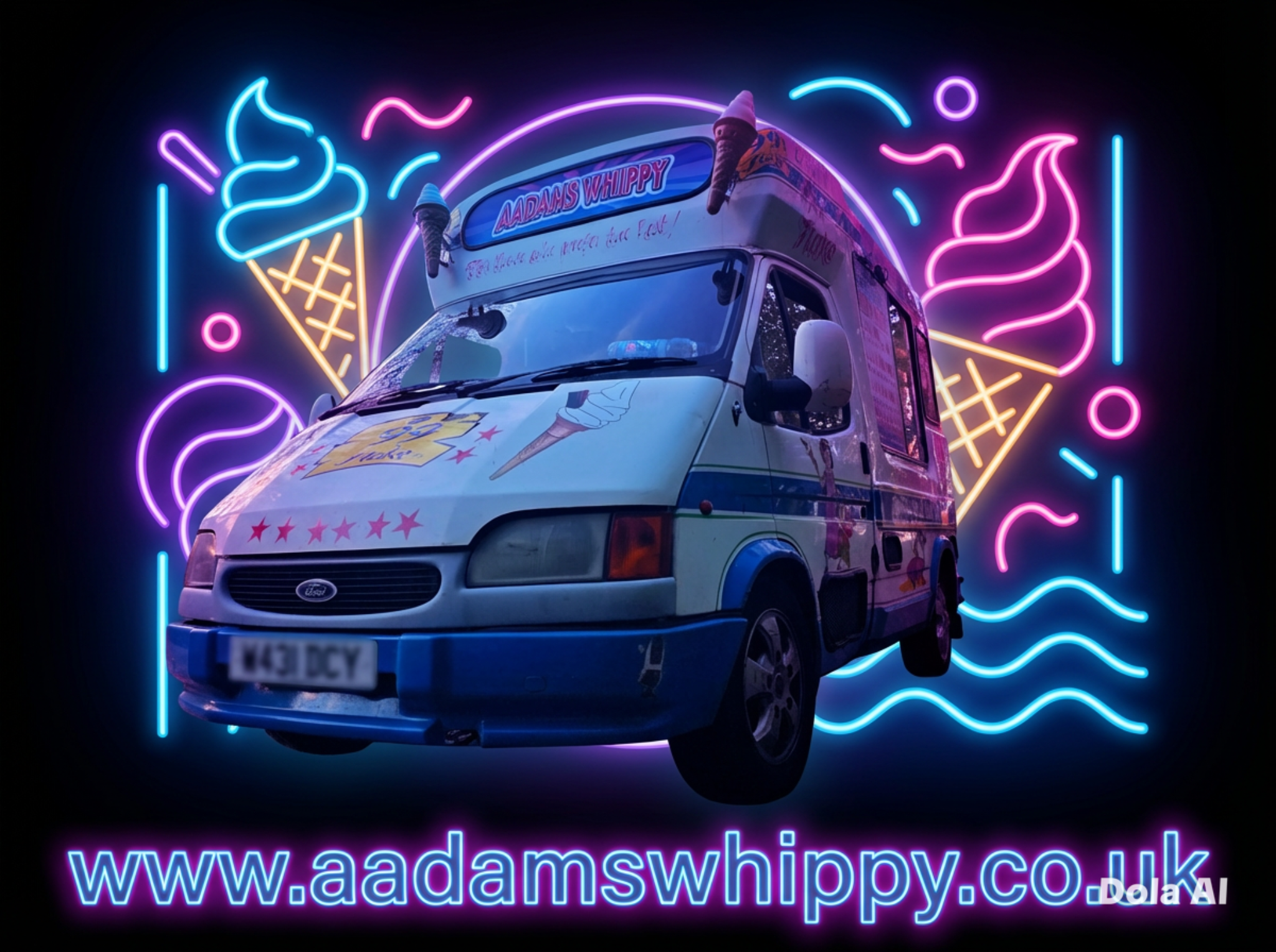 Festival ice cream van