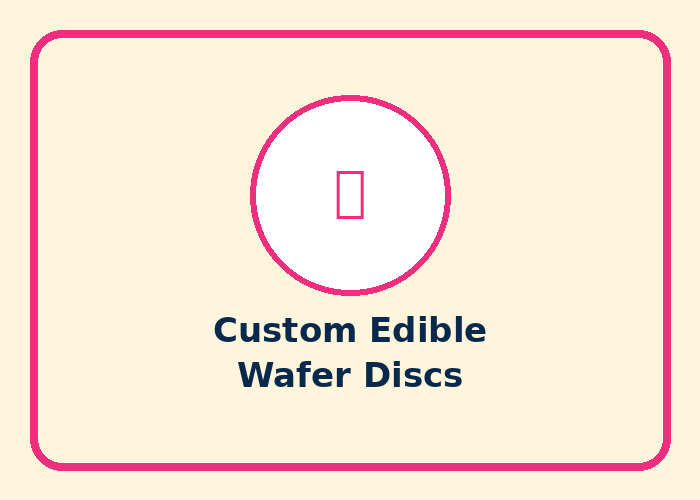 Custom Edible Wafer Discs
