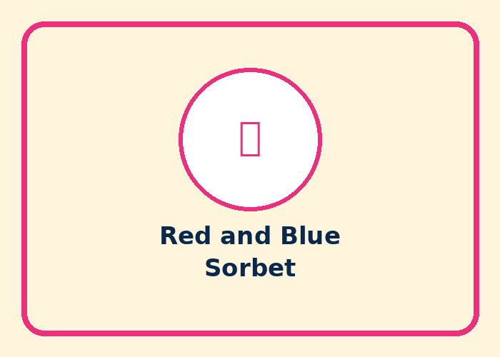 Red and Blue Sorbet